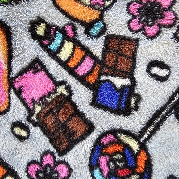 Jammers Kids Fuzzy Snacks and Sweets Pajama Bottoms Size Girl's XS 5/6 - Picture 3 of 5